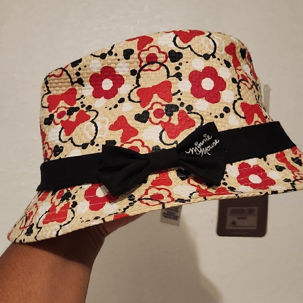 NWT Disney Minnie Mouse Kids Rare Fedora Hat 56cm